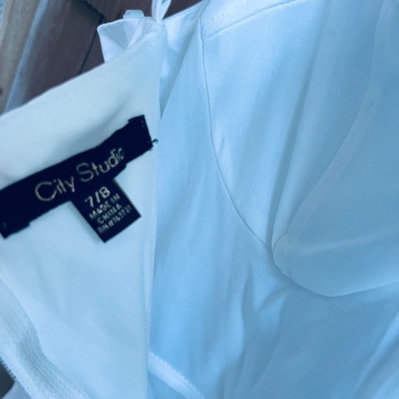 City Studios Juniors Imitation Pearl-Strap Corset Bodycon Dress Ivory Size 7/8 - Picture 14 of 17